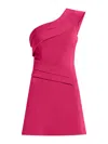 Tia Dorraine Women's Pink / Purple Elegant Touch Mini Dress - Hot Pink In Pink/purple