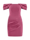 Tia Dorraine Women's Pink / Purple Evoking Glamour Mini Dress - Super Pink In Pink/purple