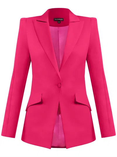 Tia Dorraine Women's Pink / Purple Fantasy Tailored Blazer - Pink In Pink/purple
