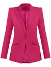 Tia Dorraine Women's Pink / Purple Illusion Classic Tailored Blazer - Hot Pink In Pink/purple