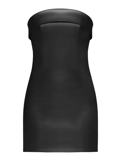 Tia Dorraine Women's Romantic Allure Satin Mini Dress -  Black