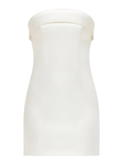 Tia Dorraine Women's Romantic Allure Satin Mini Dress – Pearl White