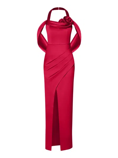 Tia Dorraine Women's Rose Garden Maxi Dress, Fierce Red