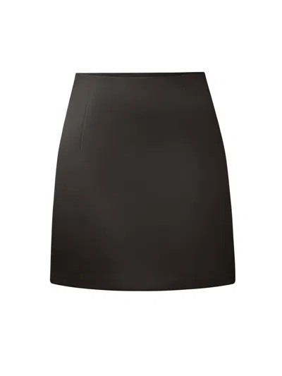 Tia Dorraine Women's Satin Mini Skirt - Black