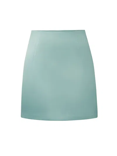 Tia Dorraine Women's Satin Mini Skirt - Green
