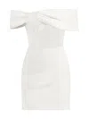 Tia Dorraine Women's Signature Of The Sun Mini Dress With Lace - Pearl White In White