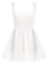 Tia Dorraine Women's Sweet Love Flared Satin Mini Dress - Pearl White In White