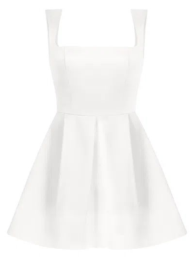 Tia Dorraine Women's Sweet Love Flared Satin Mini Dress - Pearl White