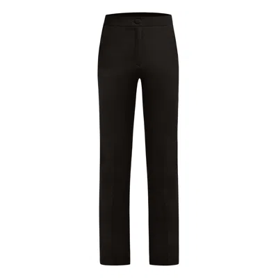 Tia Dorraine Women's Tailored Straight-leg Trousers - Black