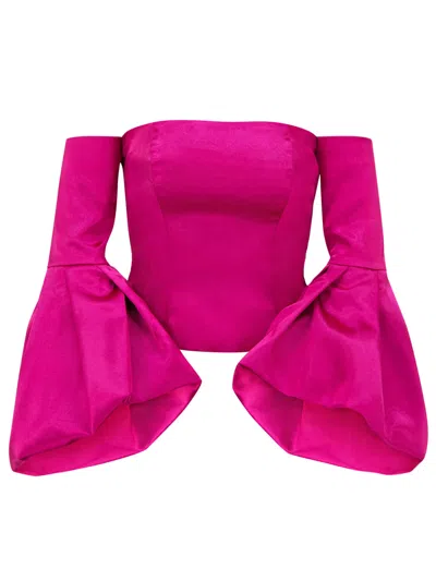 Tia Dorraine Women's Vision Of Love Off-shoulder Blouse Pink