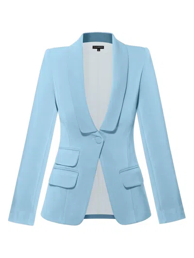 Tia Dorraine Women's Vision Timeless Single-breasted Blazer - Light Blue