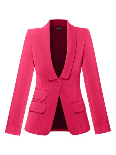Tia Dorraine Women's Vision Timeless Single-breasted Blazer, Hot Pink