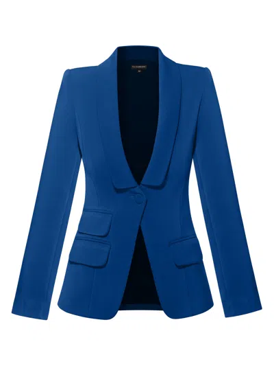 Tia Dorraine Women's Vision Timeless Single-breasted Blazer Azure Blue