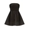 Tia Dorraine Women's Wild Flower Flared Mini Dress - Black In Black