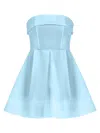 Tia Dorraine Women's Wild Flower Flared Satin Mini Dress - Light Blue In Blue