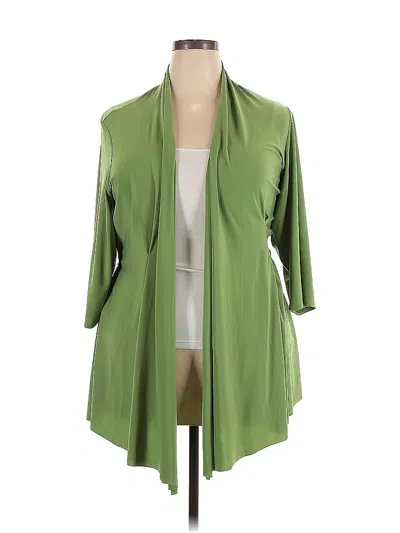 Pre-owned Tiana B Cardigan Sweater In Green