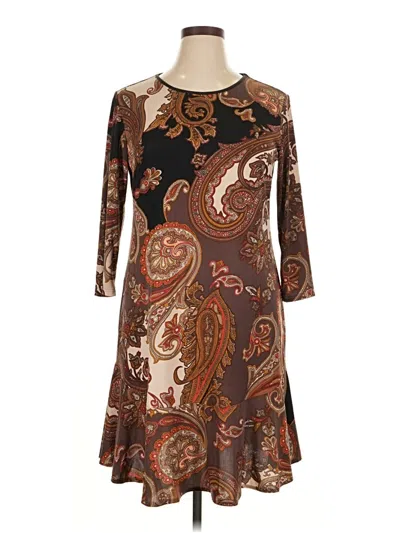Pre-owned Tiana B Casual Dress In Brown