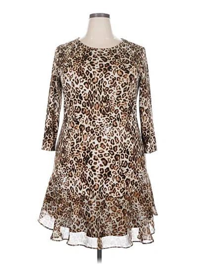 Pre-owned Tiana B Casual Dress In Brown