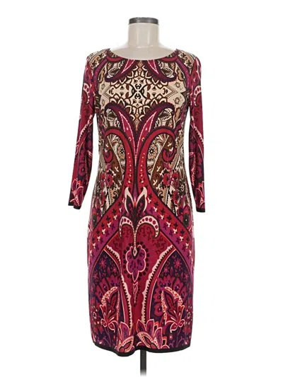 Pre-owned Tiana B Cocktail Dress In Burgundy