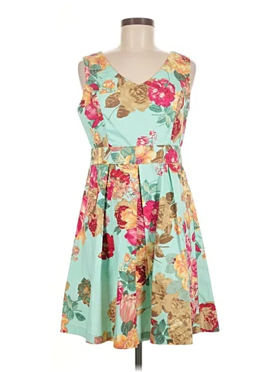 Pre-owned Tiana B Cocktail Dress In Teal