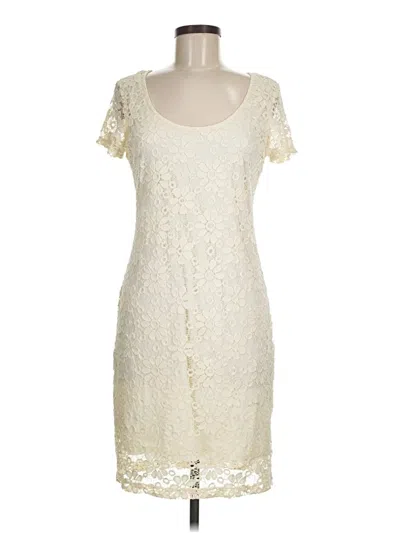 Pre-owned Tiana B Cocktail Dress In White