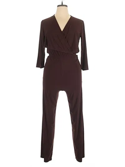 Pre-owned Tiana B Jumpsuit In Brown