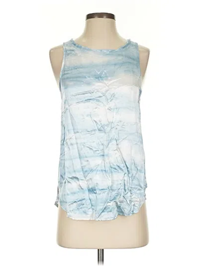 Pre-owned Tiana B Sleeveless Top Blue Halter Neckline Tops