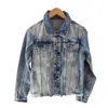 Tiana Designs Women's Cropped Denim Jacket With Glass Beads In Dark