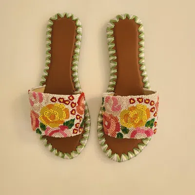 Tiana Designs Women's Rose Slides In Multi