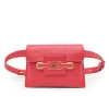 Tiannia Barnes Diamond Belt Bag In Red