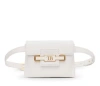 Tiannia Barnes Diamond Belt Bag In White