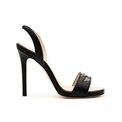 Tiannia Barnes Women's Giselle - Black Open-toe High Heels