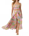 Tiare Hawaii Azure Wrap Skirt In Honduras Turquoise In Pink