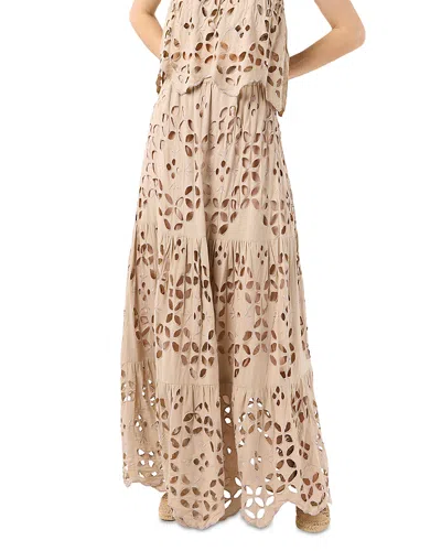 Tiare Hawaii Bora Bora Eyelet Cutout Skirt In Neutral