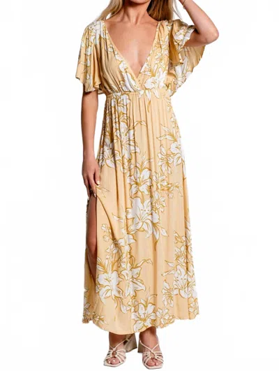 Tiare Hawaii Bowie Maxi Dress In Lily Vanilla In Neutral