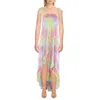 Tiare Hawaii Brooklyn Womens Smocked Hi Low Maxi Dress