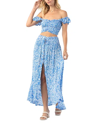 Tiare Hawaii Dakota Skirt Swim Cover-up In Sky Sun