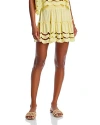 Tiare Hawaii Francesca Ruffle Mini Skirt In Lemon