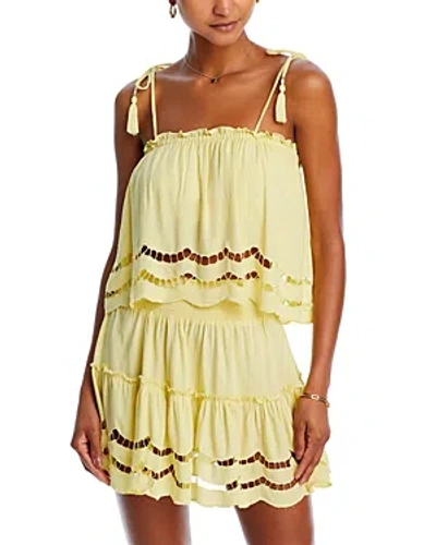 Tiare Hawaii Francesca Tie Shoulder Top In Yellow