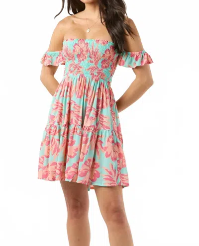 Tiare Hawaii Fremin Mini Dress In Seychelles Turquoise In Blue