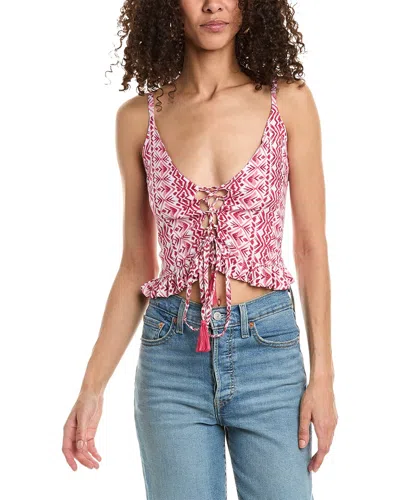 Tiare Hawaii Frill Top In Red