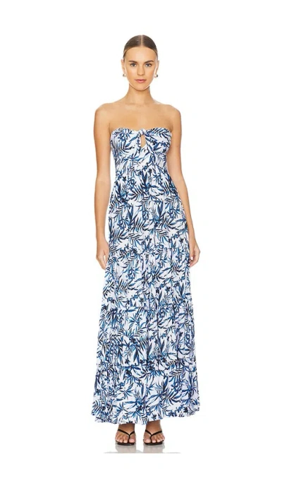 Tiare Hawaii Gardenia Maxi Dress In Huuahine Royal Blue