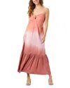 Tiare Hawaii Honey Slim Fit Maxi Dress In Pink