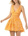 Tiare Hawaii Hope Mini Dress In Gold Sun