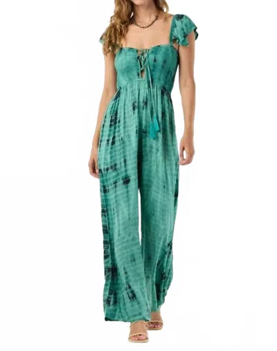 Tiare Hawaii Izjum Jumpsuit In Emerald Black In Green