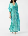 Tiare Hawaii Levine Maxi Dress In Ocean Stripe In Blue