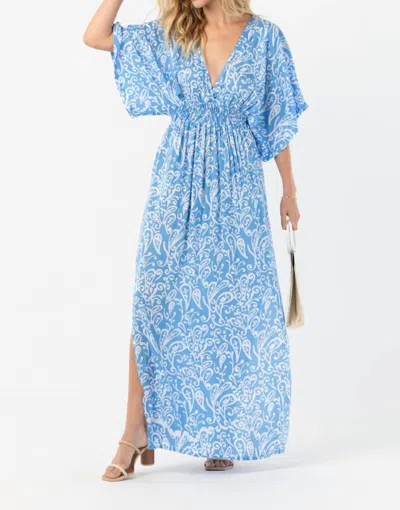 Tiare Hawaii Levine Maxi Dress In Sky Sun In Blue