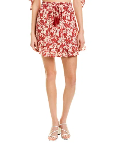 Tiare Hawaii Lily Rose Mini Skirt In Red