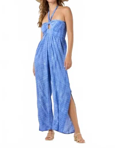 Tiare Hawaii Mazjum Jumpsuit In Azure Ripples In Blue