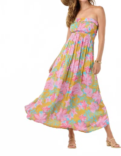Tiare Hawaii Pearl Maxi Dress In Honduras Turquoise In Multi